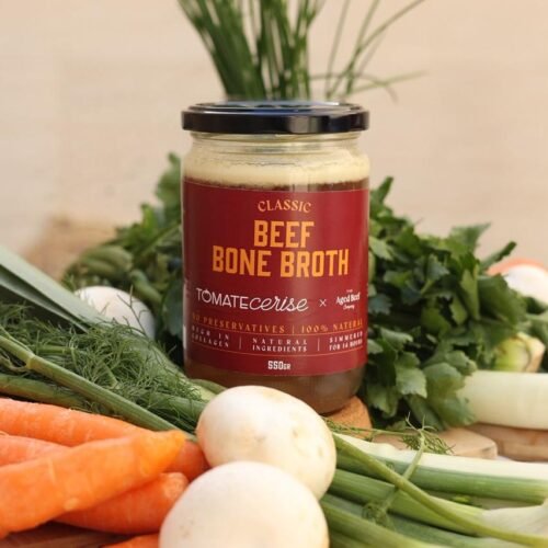 Beef bone broth x tomate cerise