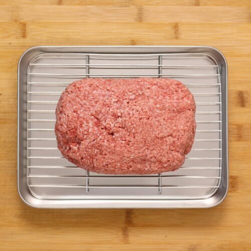 Fresh minced lean beef fine