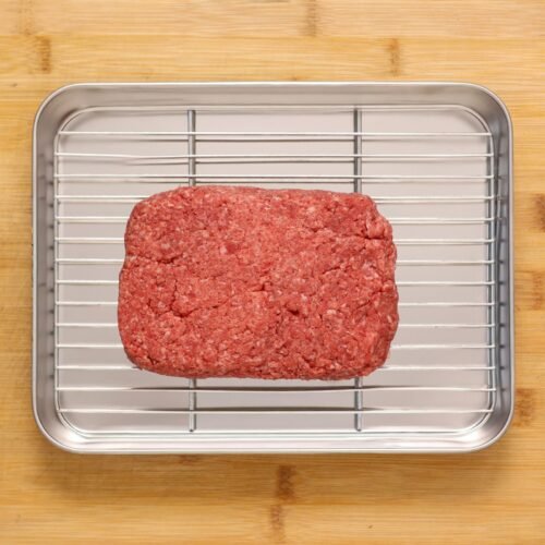 Fresh minced lean beef coarse