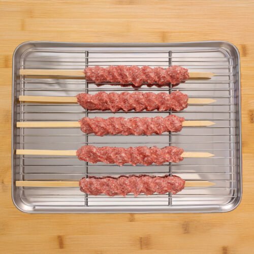Beef kebab skewers